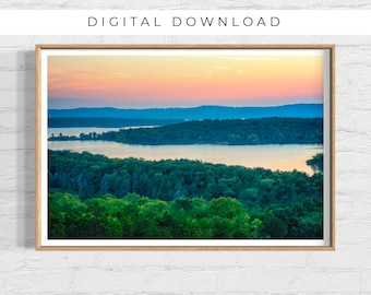 Branson Missouri Table Rock Lake Print, Ozark Mountain Print, Midwest Landscape Photos, Missouri Landscape Prints, Branson, DIGITAL DOWNLOAD