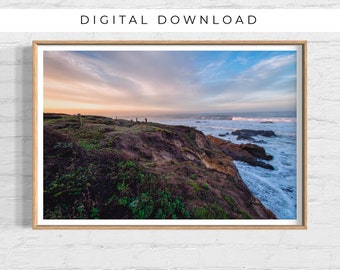 Kalifornien Strand Fotografie Druck, Nordwesten Landschaft Fotografie, Big Sur druckbar, Kalifornien Strand Poster, DIGITAL DOWNLOAD