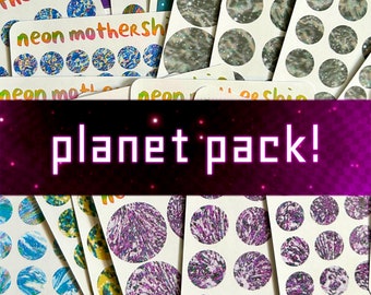 Planet Sticker Sheet Mystery Pack!! Choose your sticker sheet count!