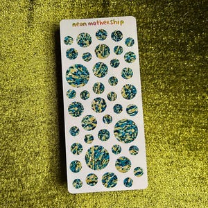 Terrestrial Planet Sticker Sheet | Cosmic Space Stickers for Planners, Journals & Paper Crafts