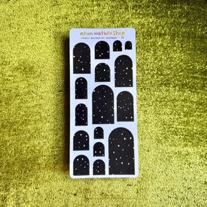 Cosmic Maximalist Doorways (Deep Space) Sticker Sheet | Colorful Collage Deco Stickers for Journals & Planners