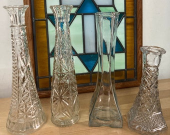 Choose Your Own: Vintage Clear Bud Vase Collection