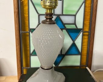 Antique Milk Glass Lamp
