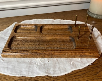 Mid Century Oak Vanity Valet