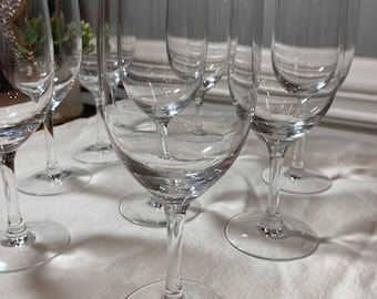 Set of 8 Fostoria Crystal Wine Glasses