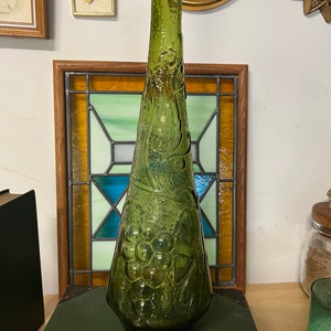 Vintage Empoli Italian Style Glass Decanter