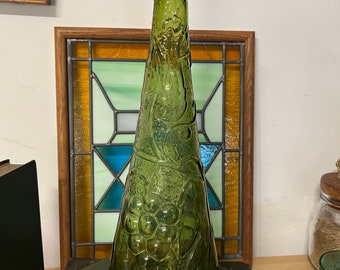 Vintage Empoli Italian Style Glass Decanter