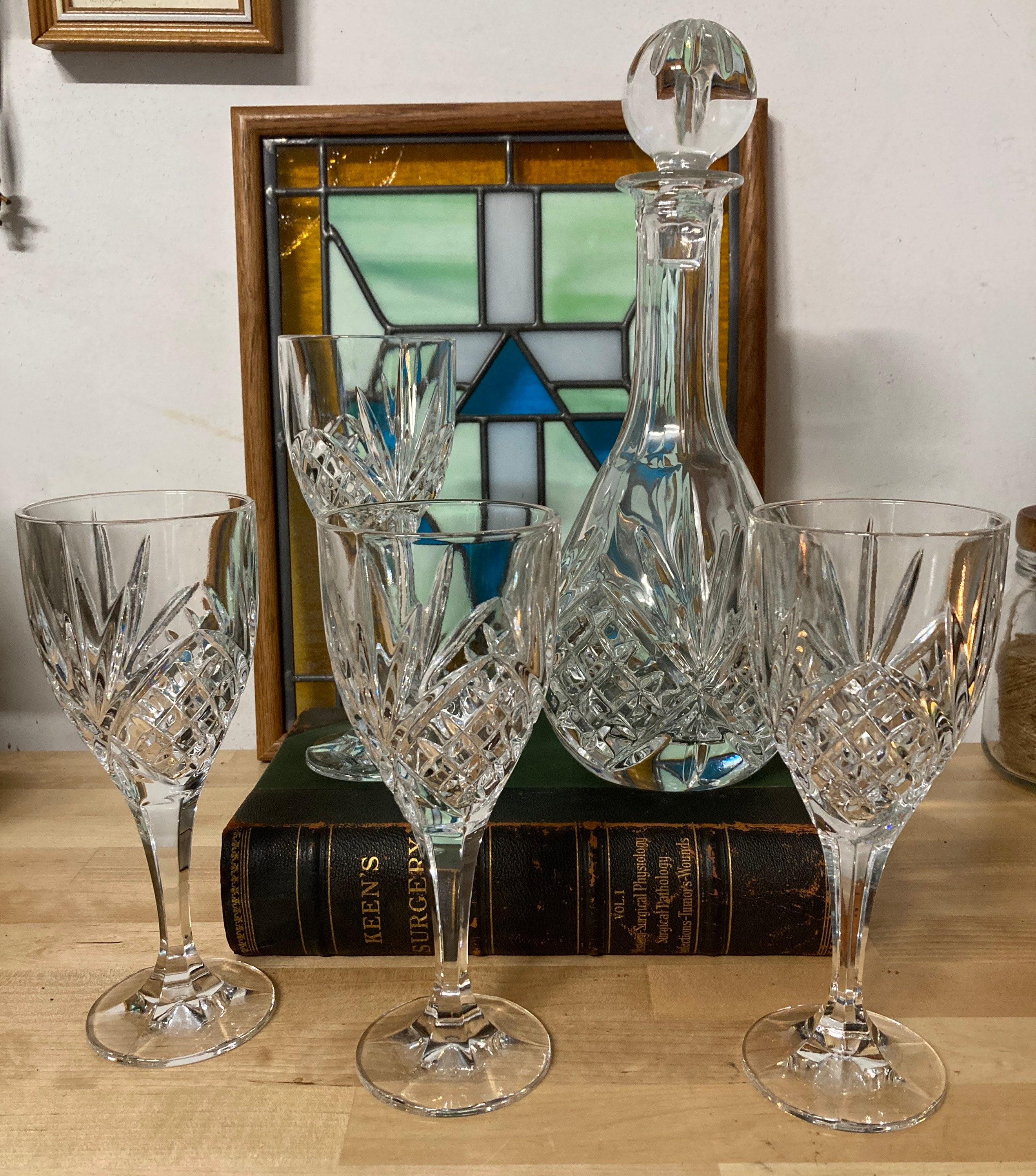 Vintage Godinger Shannon Crystal Dublin Ice Tea Glasses - Set of