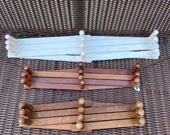 Choose Your Own: Vintage Wood Accordion Hanging Peg Racks