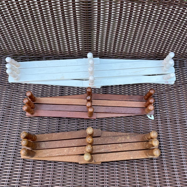 Choose Your Own: Vintage Wood Accordion Hanging Peg Racks