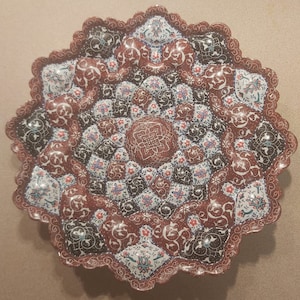 Mina plate, Enameling with miniature art