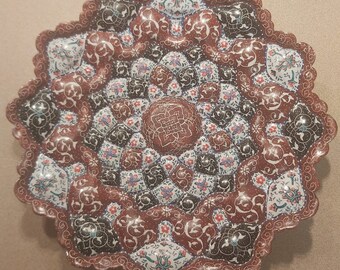 Mina plate, Enameling with miniature art