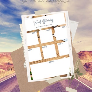 Instant Download! Printable Travel Planner - Itinerary, Packing List, Flight Info & More!