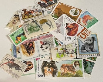 Topical Stamps - Dogs (25)