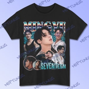 MINGYU Shirt Kim Mingyu Kpop Boyband Music Vintage Retro Aesthetic Graphic Style Men Women T-Shirt