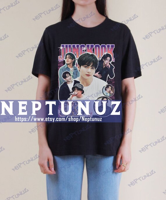Kpop T-shirt Jeon Jungkook: Retro Boyband Music Vintage Graphic