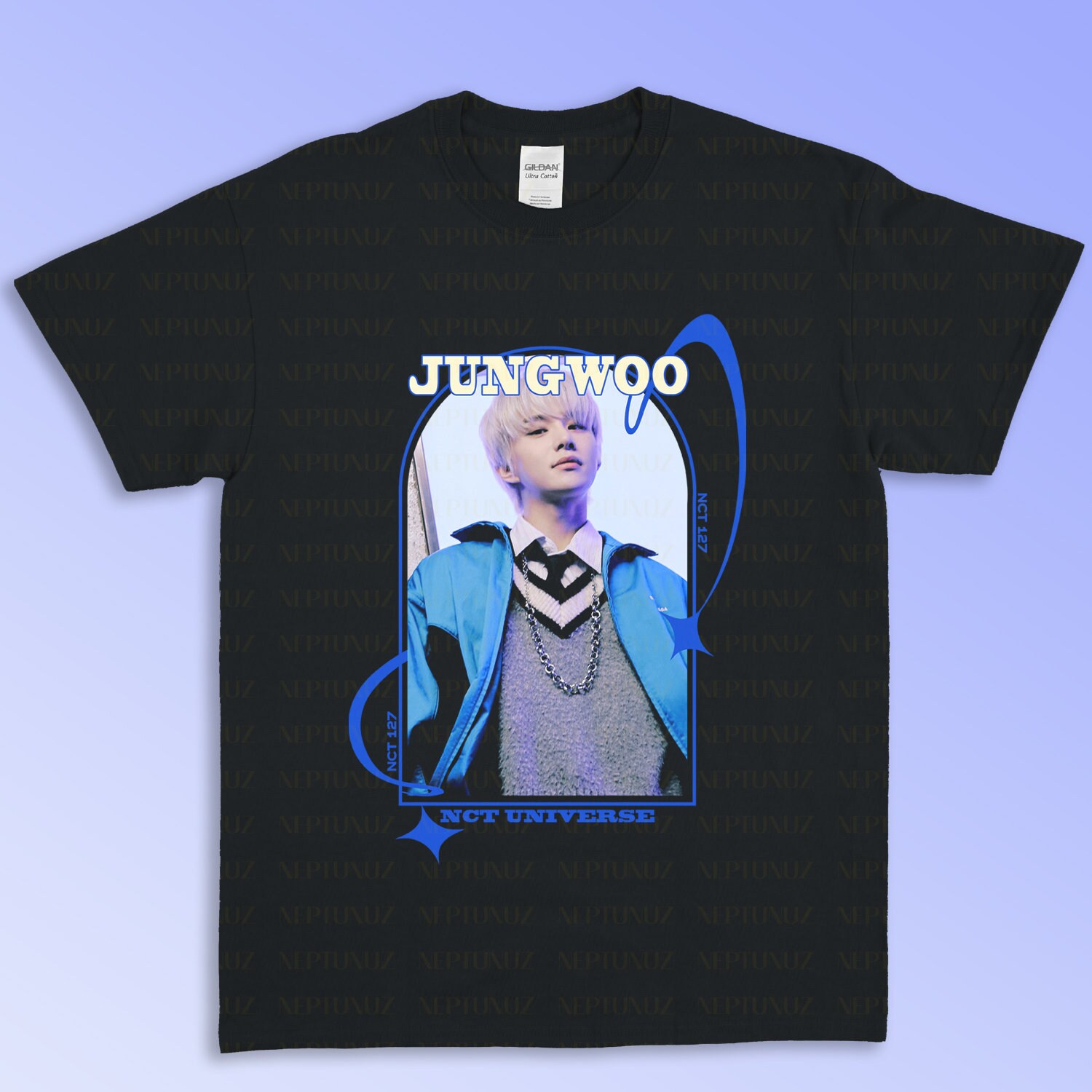 Jungwoo Shirt 127 Kpop Boyband Music Vintage Retro Rustic Style Men