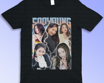 Red Velvet Sooyoung T-Shirt, Vintage Kpop Girlband Graphic Tee