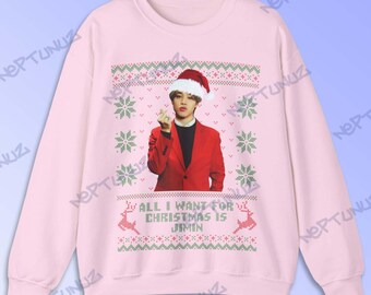 Kpop Ugly Sweater Fashion: Jimin Christmas Sweatshirt, Fan