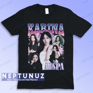 KPOP Shirt, Karina TShirt, Kpop Tee Girband Music Vintage Retro Aesthetic Style Men Women, Bootleg T-Shirt