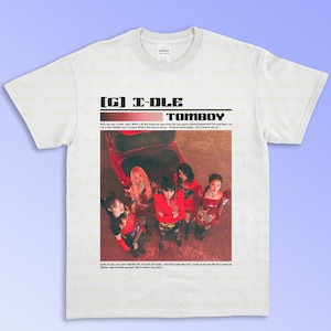 Camisa Tomboy Celebridade Kpop Girlgroup GirlBand Música Vintage Estilo Retro Homens Mulheres Camiseta