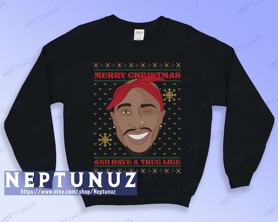 Tupac christmas shop sweater