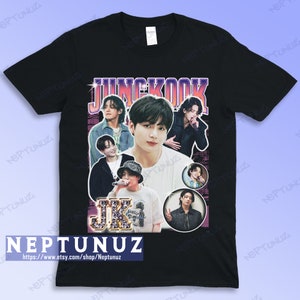 Jeon Jungkook Shirt Kpop Boyband Music Vintage Retro Aesthetic Graphic Style Men Women T-Shirt