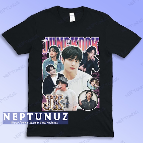 Kpop T-shirt Jeon Jungkook: Retro Boyband Music Vintage Graphic