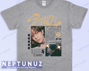 SEUNGMIN Kpop Shirt, Stray Kids Tee, Retro Graphic Style