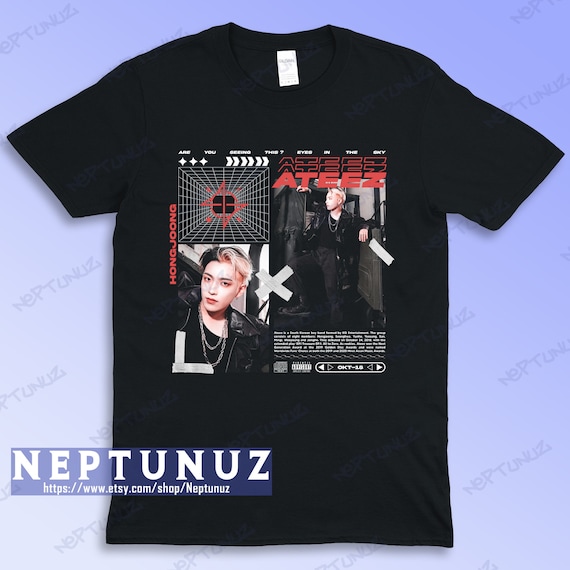 Camiseta Hongjoong Kpop Boyband musica Vintage Retro estetica estilo grafico nuevos hombres mujeres talla camiseta Etsy Mexico