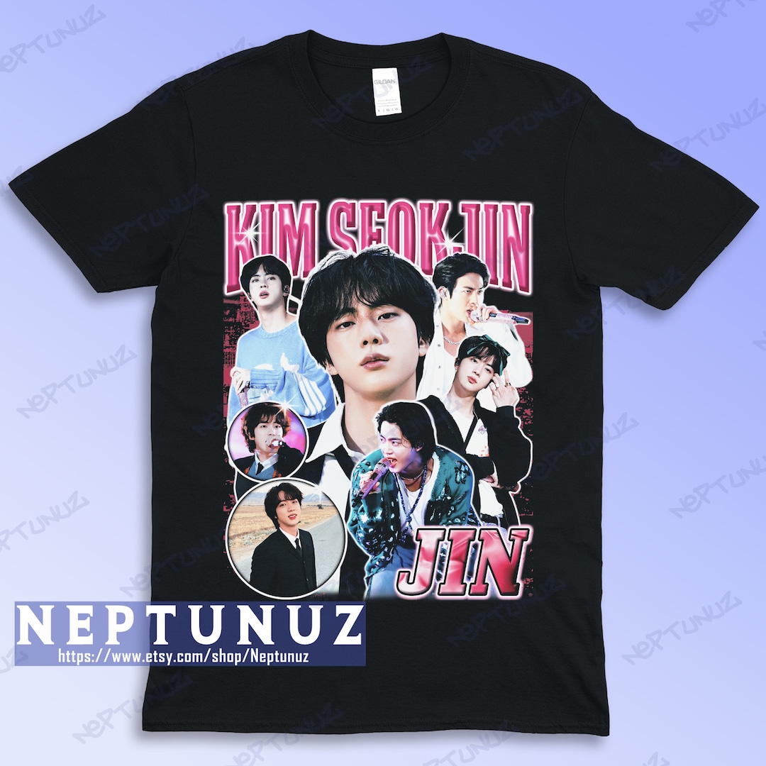 BTS JIN RUNSEOKJIN T-SHIRT JINサイズ Retro Run Seokjin Ep Tour Shirt, Jin Tour 2025 Tshirt, Echo