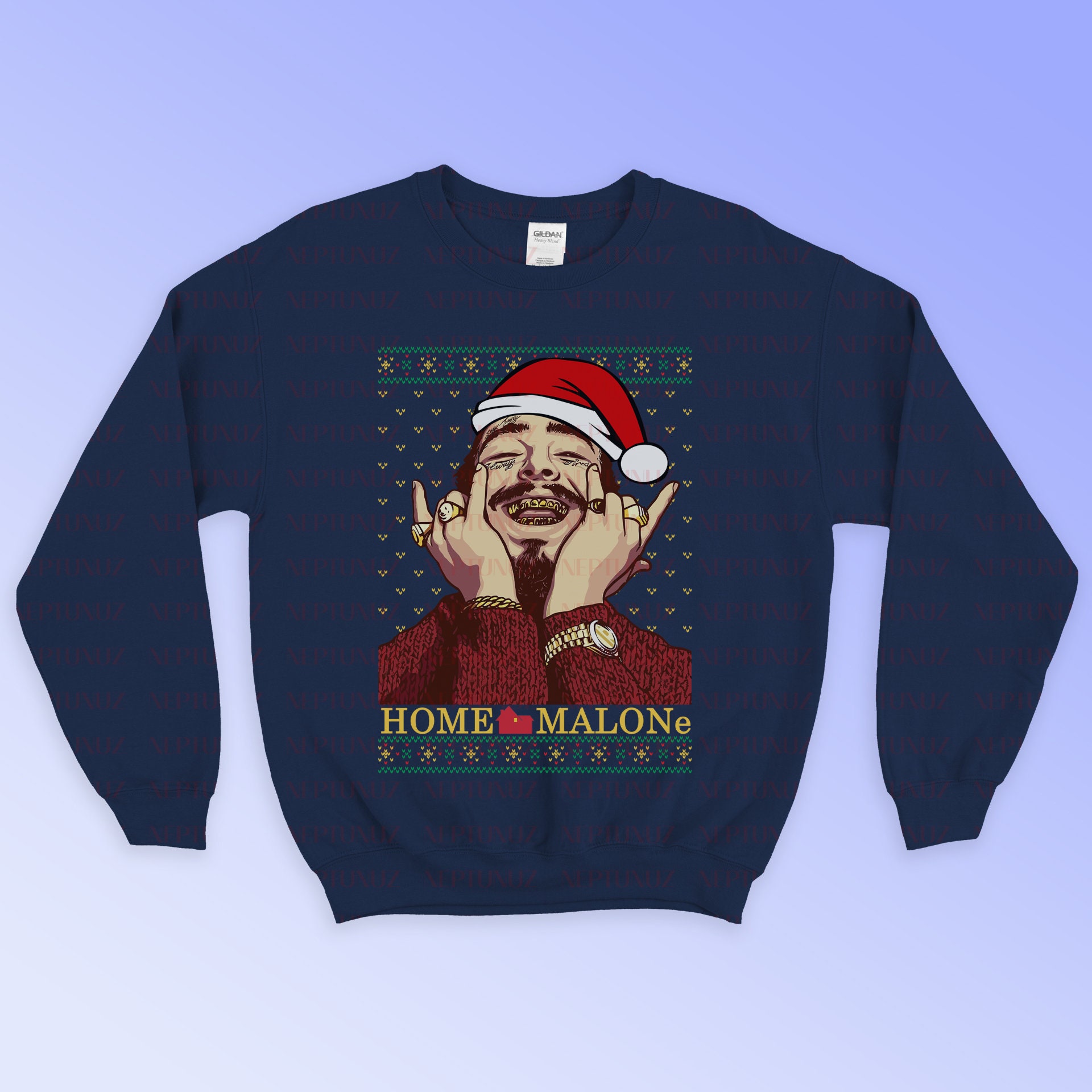 home malone christmas sweater