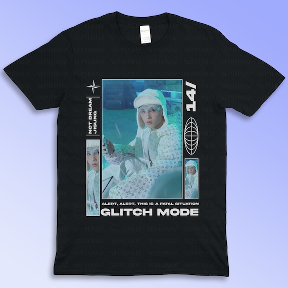 Jisung Glitch Mode Tee, Kpop Music Shirt, NCT DREAM Fan merch