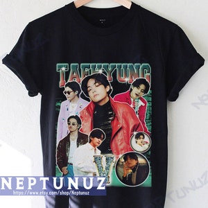Taehyung V Shirt Kpop Boyband Music Vintage Retro Aesthetic Graphic Style Men Women T-Shirt