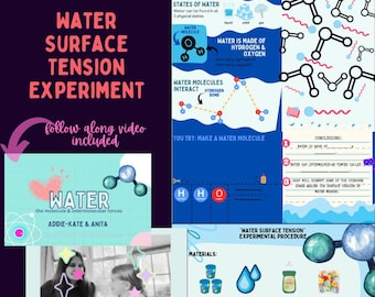 Kids Science Worksheet | All About Water Experiment | Fun Science Experiment | K-3
