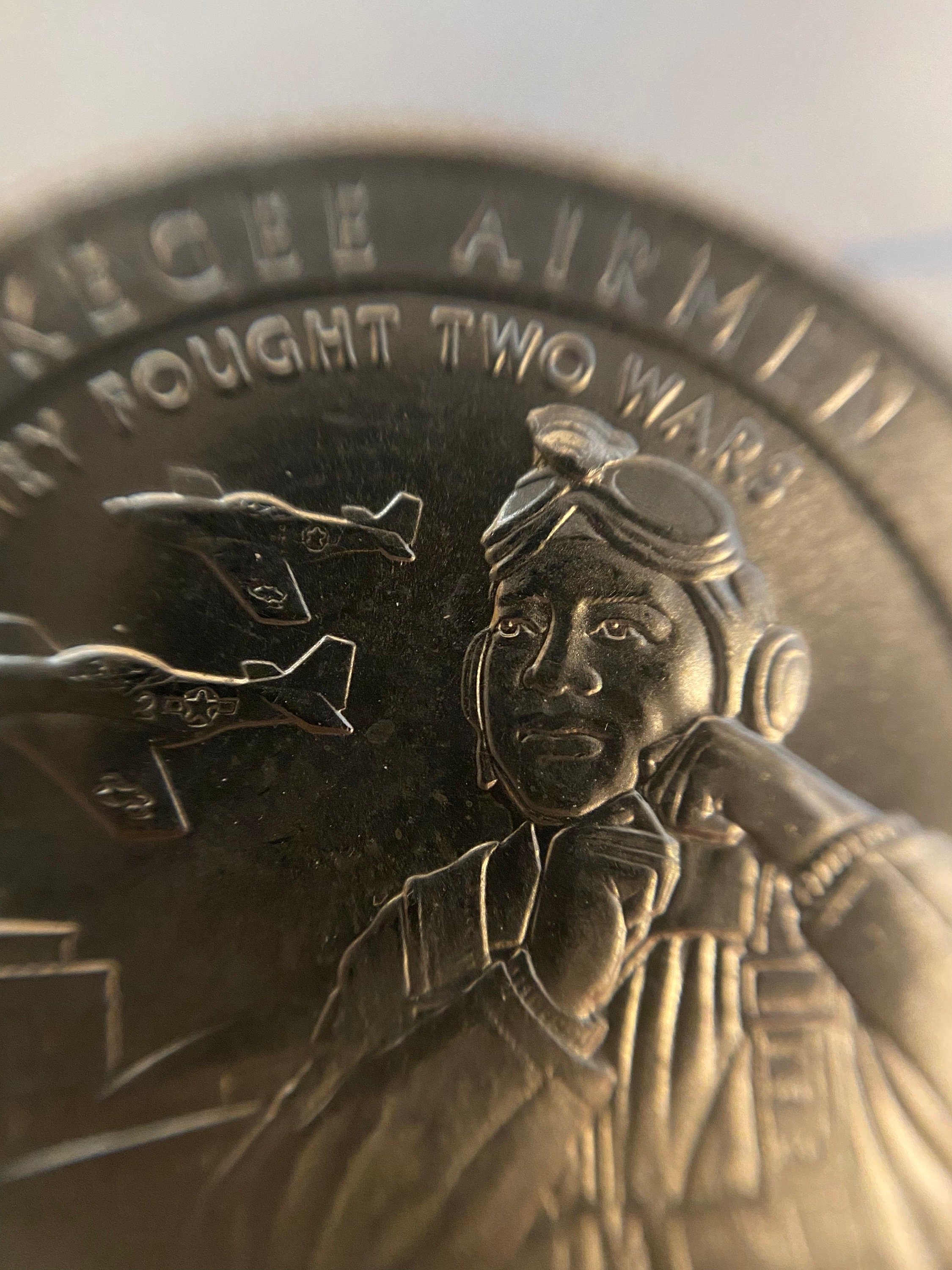 2021 Tuskegee Airmen Quarter With HUGE Die Chip on Goggles Etsy