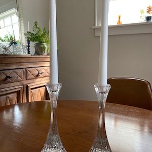 Vintage Mikasa crystal candle holders