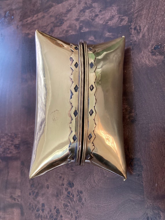 Brass pillow box or clutch - image 4