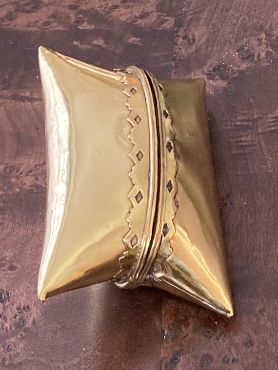 Brass pillow box or clutch - image 3