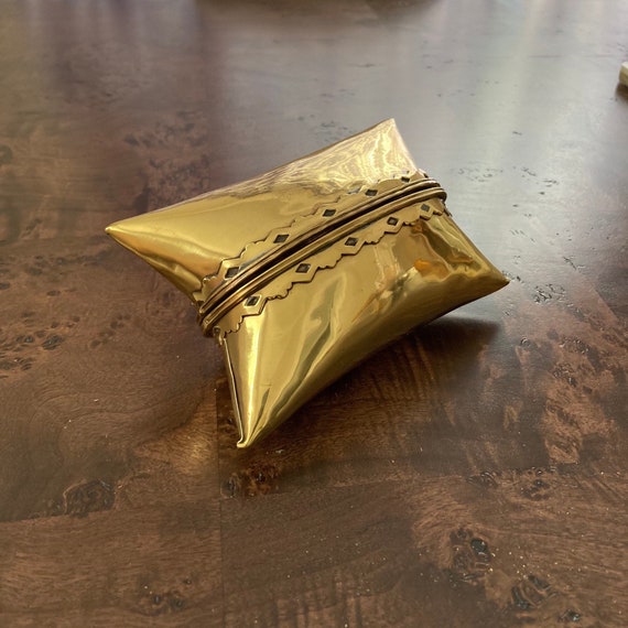 Brass pillow box or clutch - image 1