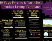 3 Done For You Etsy Tarot Product Listing Template | Tarot Card Mockup | Tarot Reading Etsy Template | Psychic Reading Etsy Template