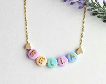 Personalized Kids Name Necklace for girls-Baby Name Necklace-Toddler Jewelry-Gift for Girls