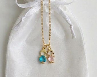 Baby Shower Gift-Mom Gift-Daughter Pendant-Sister Gift-Personalized Family Necklace