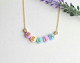 Personalized Kids Name Necklace for girls-Baby Name Necklace-Toddler Jewelry-Gift for Girls
