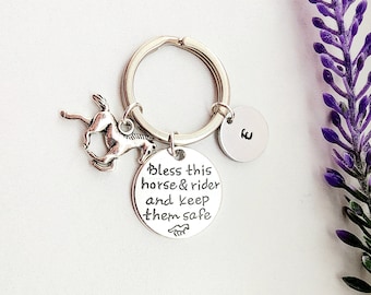 Horse Rider Keychain-Horse Rider Gift-Personalized Horse Gift-Horse Lover Gift-Keychain for Girls