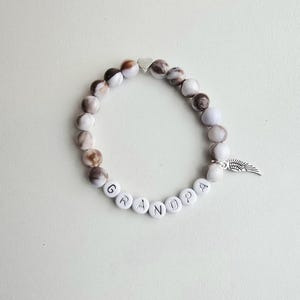 Pulsera de ángel - Pulsera de ángel personalizada - Pulsera en memoria - Regalos de ángel de la guarda - Regalo de duelo y pérdida - Pulsera conmemorativa imagen 3