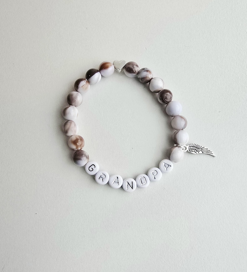 Pulsera de ángel - Pulsera de ángel personalizada - Pulsera en memoria - Regalos de ángel de la guarda - Regalo de duelo y pérdida - Pulsera conmemorativa imagen 3