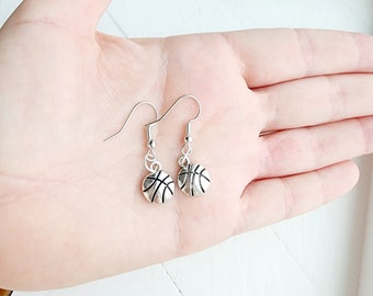 Basketball Earrings for Women-Basketball Jewelry-Sports Earrings-Basketball Lover Gift-Basketball Gift for Girls-Gift for Coach