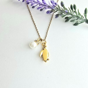 Penguin Necklace-Penguin Gift-Wildlife Jewelry-Cute Bird Charm Necklace-Necklace for Women