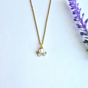 Pumpkin Carriage necklace-Princess Necklace-Fairy Tale Jewelry-Necklace for Girls